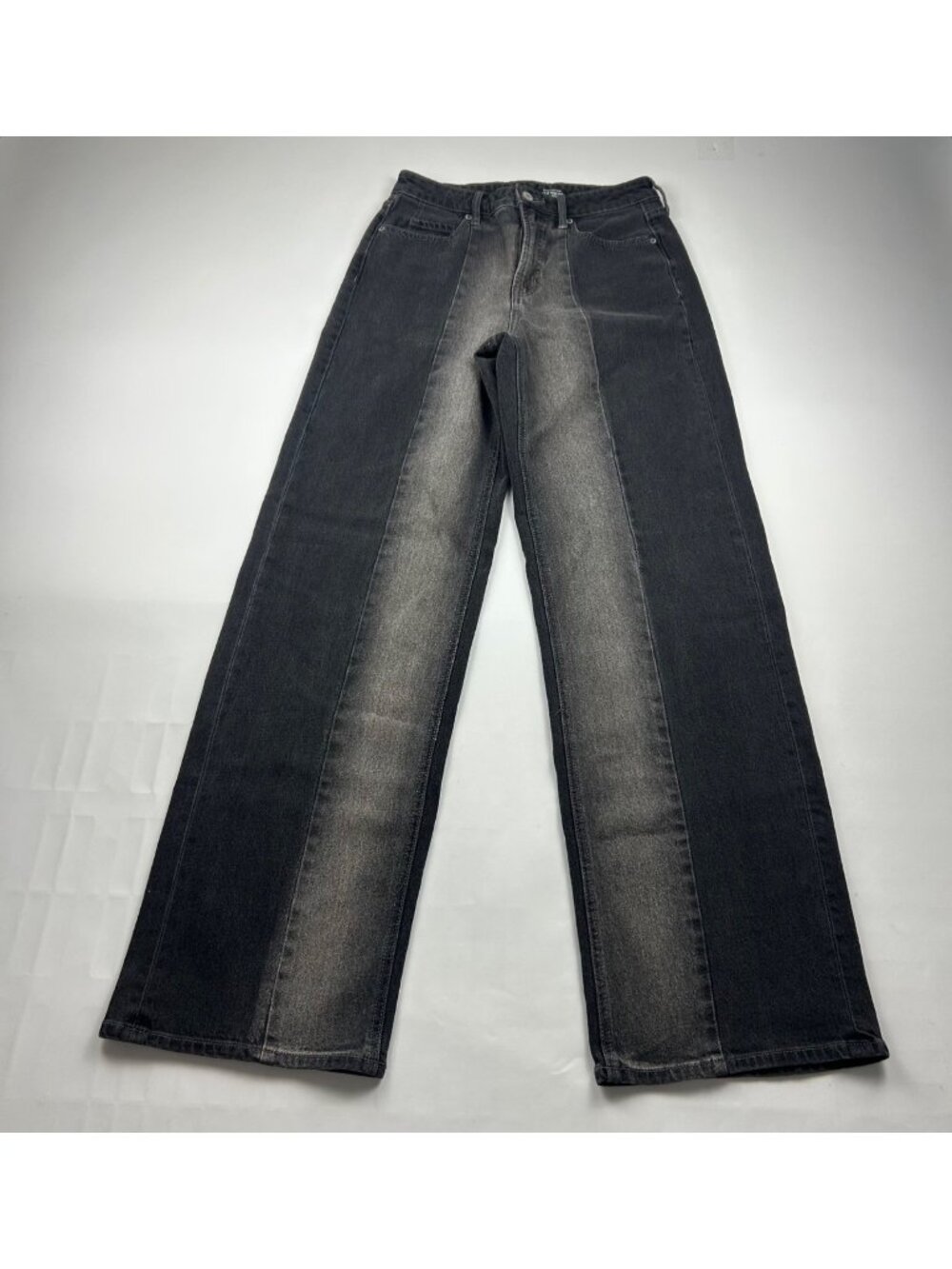 TALL Old Navy Washed Gray Denim High Rise Wide Leg Jeans 2T